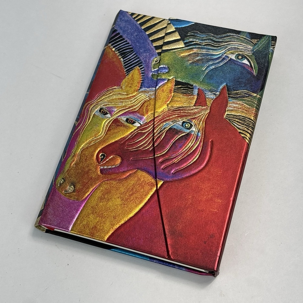 VTG Wild Horses of Fire Laurel Burch Notebook Magnetic Closure Lined Paper